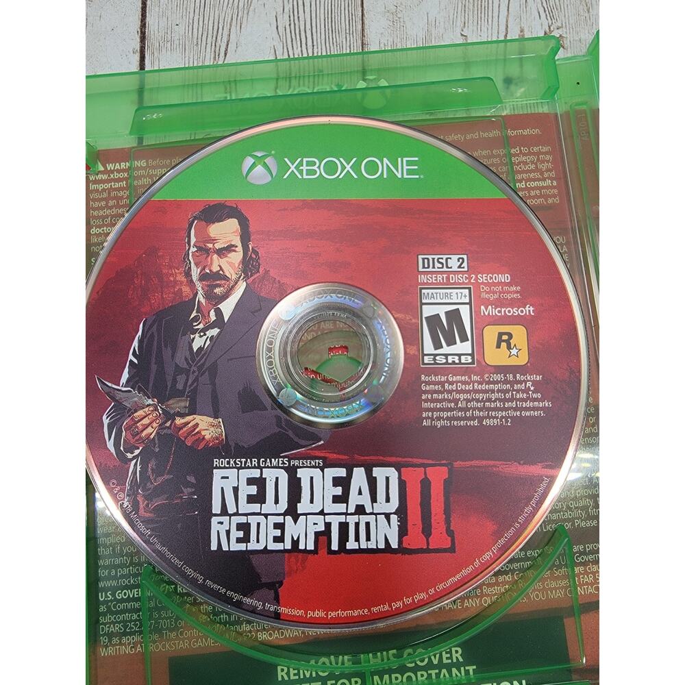 Red Dead Redemption 2 II Xbox One Complete In Box With Map - Picture 7 of 8